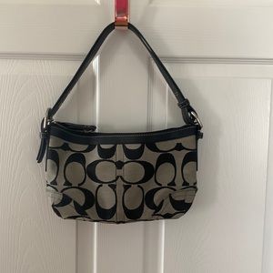 Coach bag black and gray